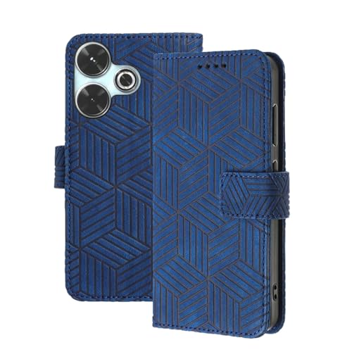 ONETHEFUL Hülle für Xiaomi Redmi 13 4G / Xiaomi Poco M6 4G, Leder Schutzhülle mit Ständer, Kartenfächer, Stoßfest, Klapphülle, Blau ONETHEFUL Hülle für Xiaomi Redmi 13 4G / Xiaomi Poco M6 4G, Leder Schutzhülle mit Ständer, Kartenfächer, Stoßfest, Klapphülle, Blau von ONETHEFUL