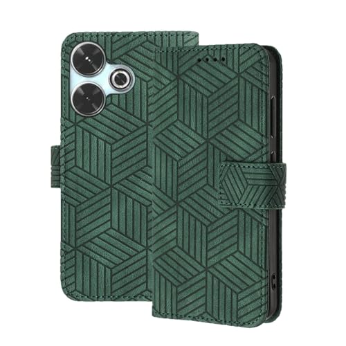 ONETHEFUL Hülle für Xiaomi Redmi 13 4G / Xiaomi Poco M6 4G, Leder Schutzhülle Ständer Kartenfächer Stoßfeste Klapphülle, Grün ONETHEFUL Hülle für Xiaomi Redmi 13 4G / Xiaomi Poco M6 4G, Leder Schutzhülle Ständer Kartenfächer Stoßfeste Klapphülle, Grün von ONETHEFUL