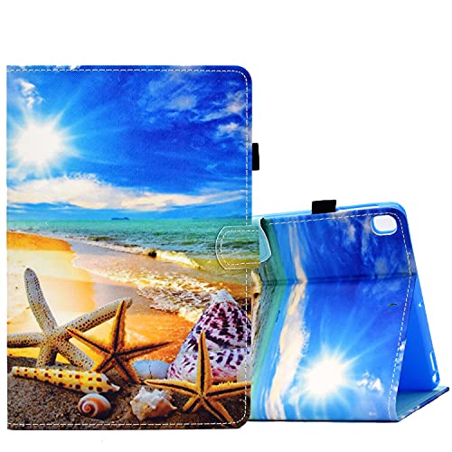ONETHEFUL hülle Book Cover Etui für Apple iPad 10.2" 2021 2020 2019 / iPad Air 3 10.5" 2019 / iPad PRO 10.5" 2017 Schutzhülle PU Leder Tablet Tasche Case Huelle mit Ständer - Blauer Himmel von ONETHEFUL