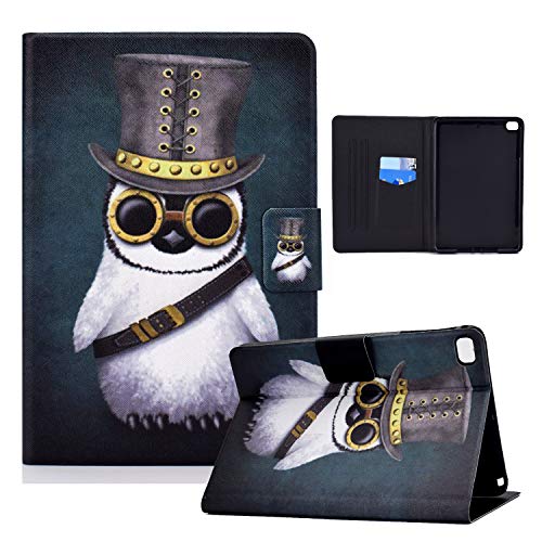 ONETHEFUL hülle Book Cover Etui für Apple iPad Mini 5/4 / 3/2 / 1 7.9" Schutzhülle PU Leder Tablet Tasche Case Huelle mit Ständer - Pinguin von ONETHEFUL