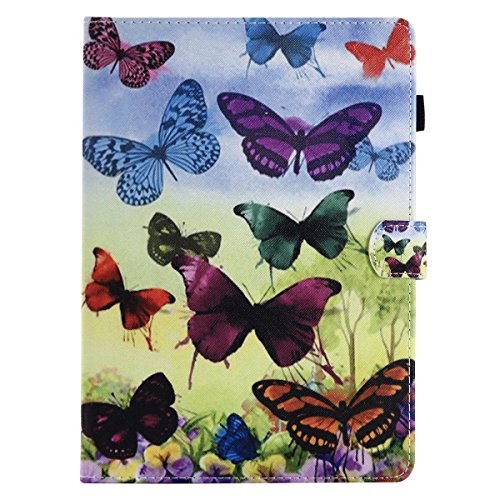 ONETHEFUL hülle Book Cover Etui für Apple iPad Mini 5/4 / 3/2 / 1 7.9" Schutzhülle PU Leder Tablet Tasche Case Huelle mit Ständer - Schmetterling von ONETHEFUL