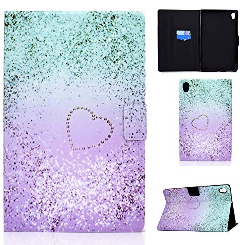 ONETHEFUL hülle Book Cover Etui für Lenovo Tab M10 HD (2nd Gen) 10.1" 2020 TB-X306X TB-X306F Schutzhülle PU Leder Tablet Tasche Case Huelle mit Ständer - Liebe Sand von ONETHEFUL