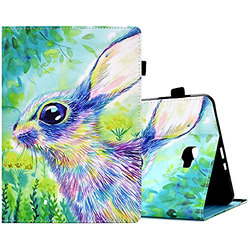 ONETHEFUL hülle Book Cover Etui für Samsung Galaxy Tab A / A6 10.1" 2016 T580 T585 Schutzhülle PU Leder Tablet Tasche Case Huelle mit Ständer - Farbe Kaninchen von ONETHEFUL