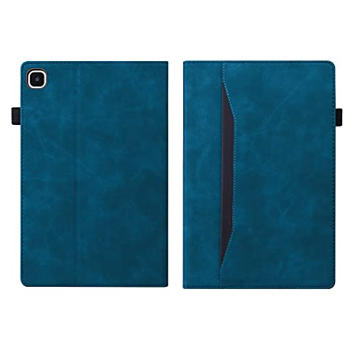 ONETHEFUL hülle Book Cover Etui für Samsung Galaxy Tab A7 10.4 Zoll (2022/2020) SM-T509 SM-T507 SM-T503 SM-T500 T505 Schutzhülle PU Leder Tablet Dokumenten Tasche Case Huelle mit Ständer - Pfauenblau von ONETHEFUL