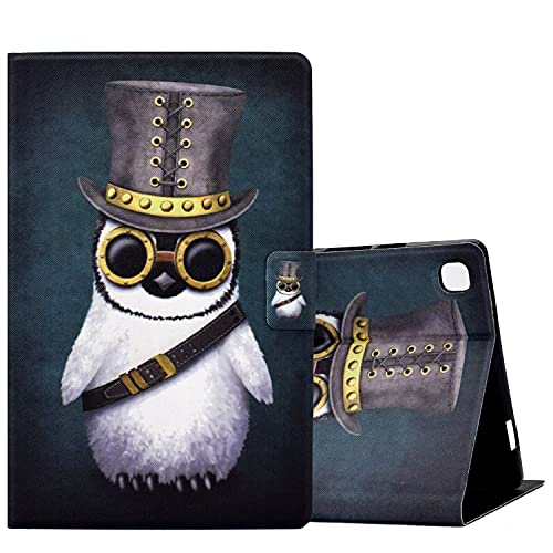 ONETHEFUL hülle Book Cover Etui für Samsung Galaxy Tab A7 Lite 8.7" 2021 T220 T225 Schutzhülle PU Leder Tablet Tasche Case Huelle mit Ständer - Pinguin von ONETHEFUL