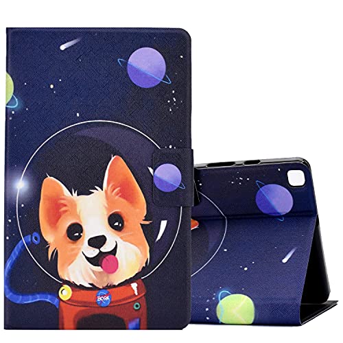 ONETHEFUL hülle Book Cover Etui für Samsung Galaxy Tab S5e 10.5" 2019 T720 T725 Schutzhülle PU Leder Tablet Tasche Case Huelle mit Ständer - Weltraumhund von ONETHEFUL