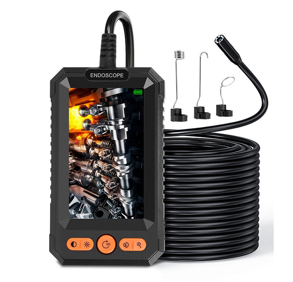 ONEVAN Industrielles HD-Digital-Endoskop, 8mm Rohrkamera Endoscope Inspektionskamera (mit 8 LED-Lichtern, 5 m Kabellänge, mit Handheld-IP67-wasserdichter Schlangenkanalisation) von ONEVAN