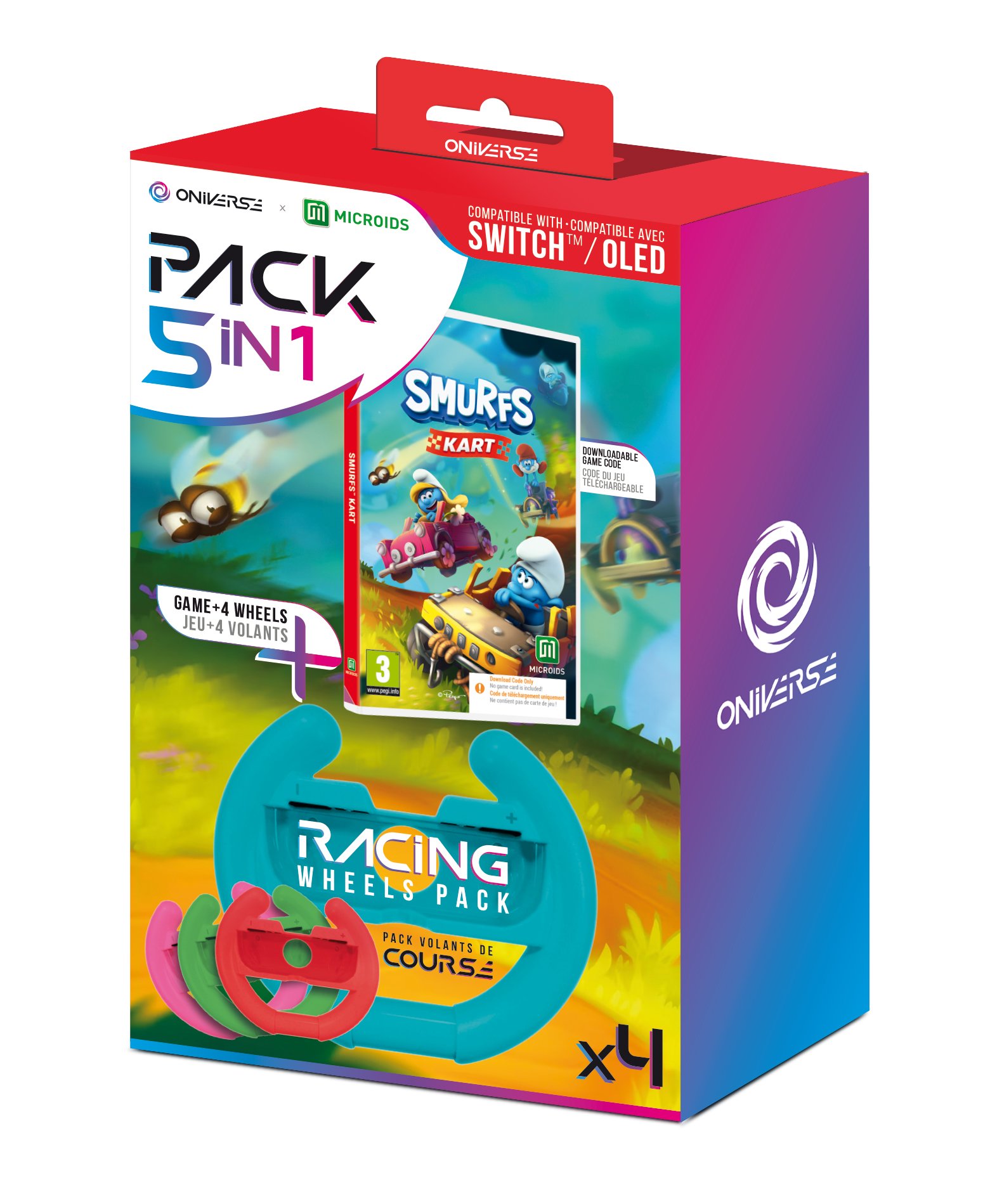 Oniverse 4 wheels + Smurfs Kart (Code in Box) von ONIVERSE