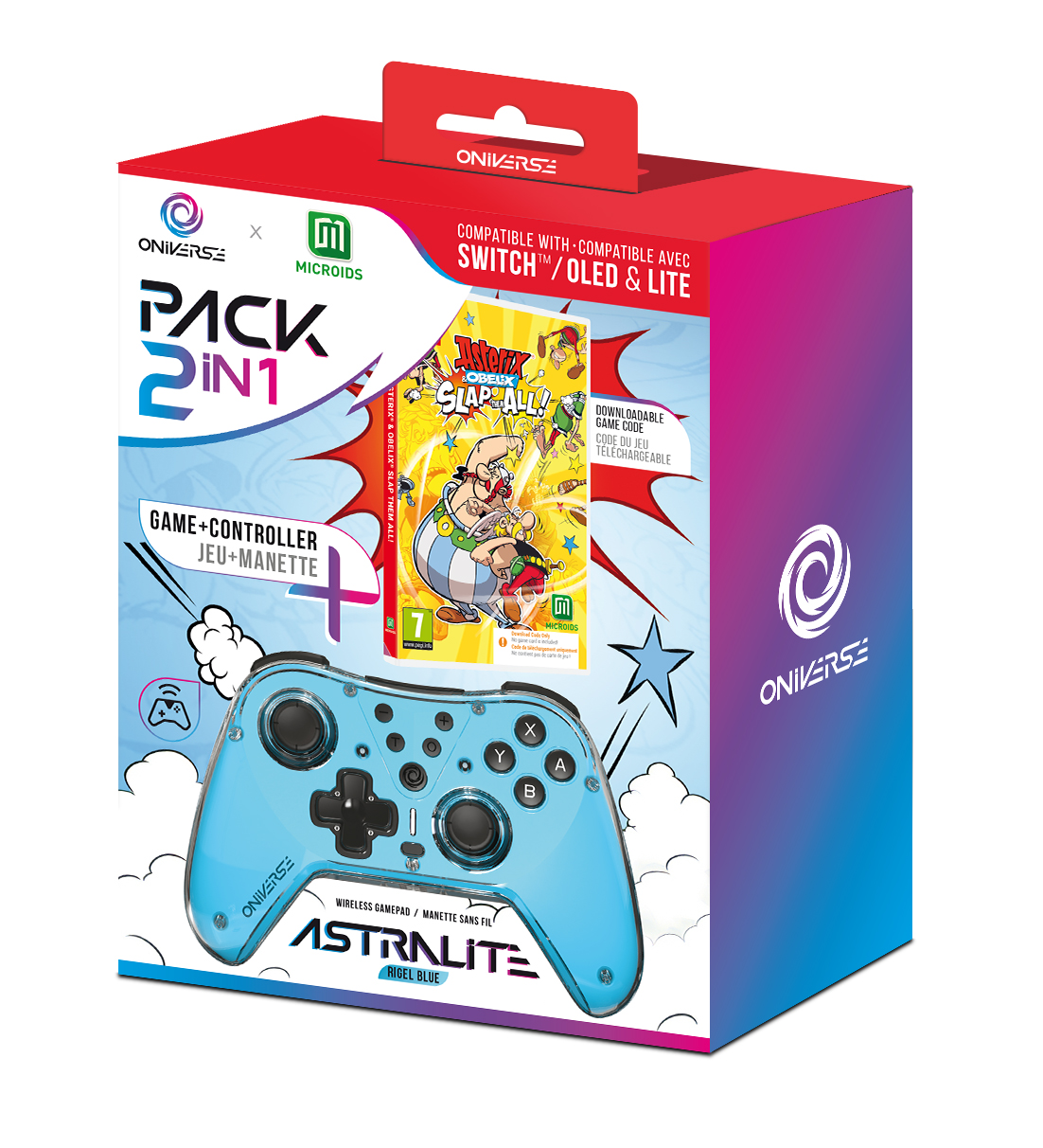 Oniverse Astralite controller + Asterix et Obelix Slap them all! (Code in Box) von ONIVERSE