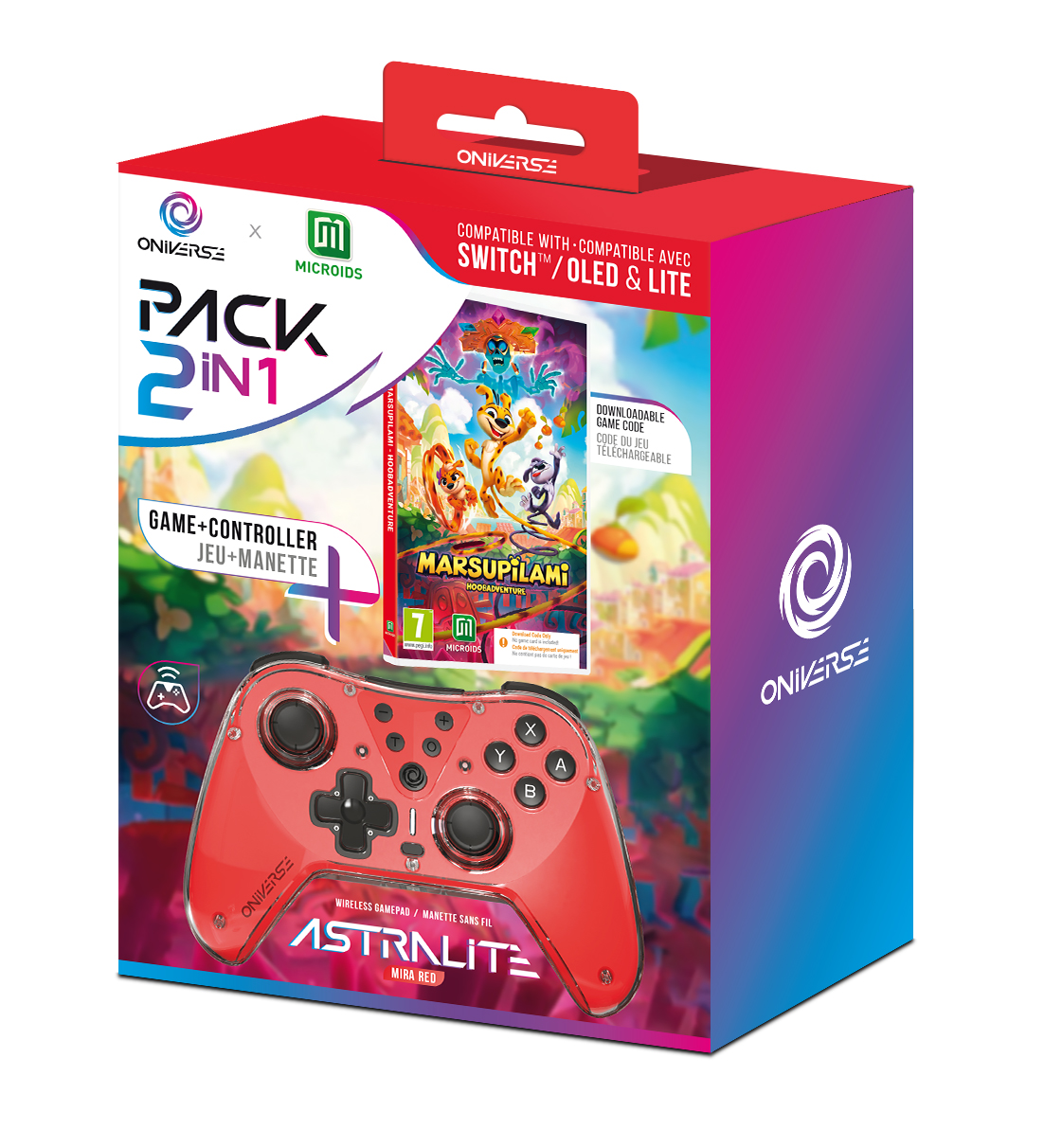 Oniverse Astralite controller + Marsupilami Hoobadventure (Code in Box) von ONIVERSE
