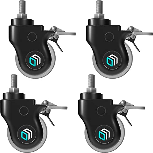 ONKRON Designer TV Ständer Räder ⌀75 mm für Mobile TV Ständer TS1551, TS1552, TS1881, TS2771 mit elastischem Gummi, doppelte Fixierung, Kunststoffgehäuse 4er-Set AWL75 Schwarz ONKRON Designer TV Ständer Räder ⌀75 mm für Mobile TV Ständer TS1551, TS1552, TS1881, TS2771 mit elastischem Gummi, doppelte Fixierung, Kunststoffgehäuse 4er-Set AWL75 Schwarz von ONKRON