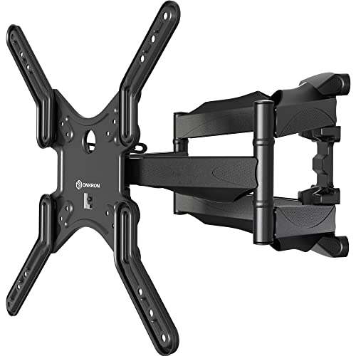 ONKRON TV Wandhalterung schwenkbar für 37-70 Zoll TVs bis zu 36,4 kg, universal TV Wandhalterung ausziehbar, neigbar VESA 100x100-400x400, Doppelarm Halterung Fernseher Wand Schwarz M5-B von ONKRON