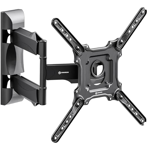 ONKRON TV Wandhalterung schwenkbar für 32-65 Zoll TVs bis zu 35 kg, universal TV Wandhalterung ausziehbar, neigbar - max VESA 400x400 TV Halterung Wand/Schwenkarm Fernseher Schwarz M4-B von ONKRON