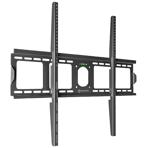 ONKRON TV Wandhalterung flach für große 55-100 Zoll TVs bis zu 75 kg, Ultra Slim TV Wandhalterung fest max VESA 800x600, Halterung Fernseher/universal Fernsehhalterung Wand Schwarz UF4-B von ONKRON