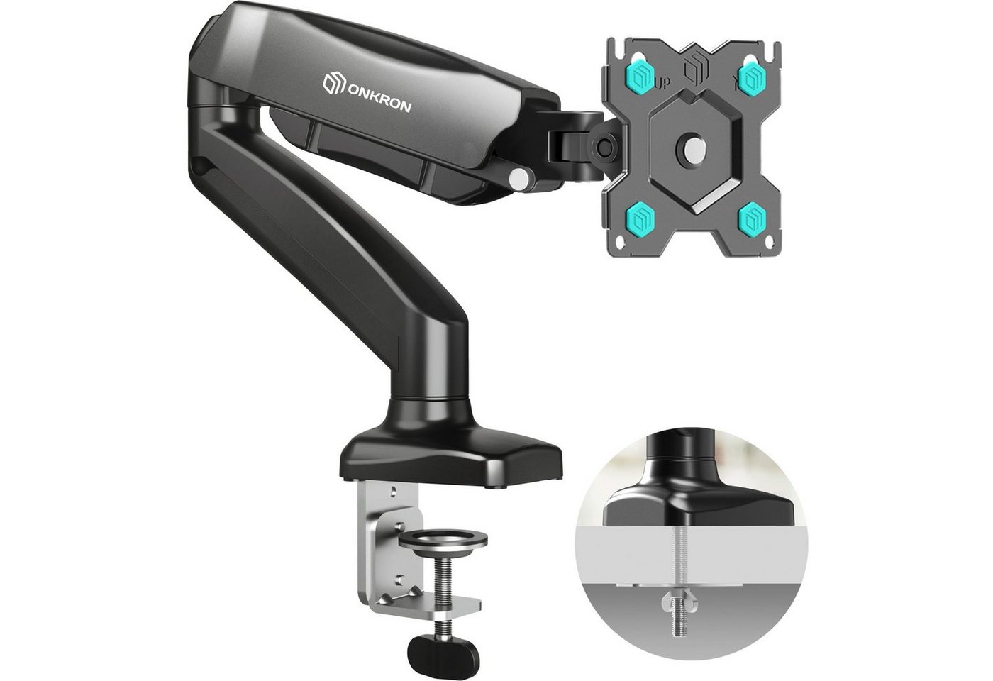ONKRON ONKRON 13"-32", 8 kg max, VESA 75x75/100x100, G80-B Monitor-Halterung, (bis 32,00 Zoll, Monitor-Tischhalterung, 1-tlg., Monitor-Tischhalterung, Monitor Tischhalterung für 1 Monitor, schwenkbar, neigbar, ausziehbar) ONKRON ONKRON 13"-32", 8 kg max, VESA 75x75/100x100, G80-B Monitor-Halterung, (bis 32,00 Zoll, Monitor-Tischhalterung, 1-tlg., Monitor-Tischhalterung, Monitor Tischhalterung für 1 Monitor, schwenkbar, neigbar, ausziehbar) von ONKRON