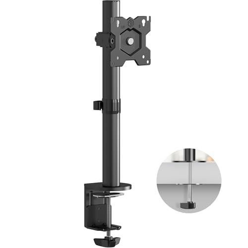 ONKRON Monitorhalterung Tisch für 13-34 Zoll Bildschirm bis zu 8 kg - PC Monitor Halterung vertikal 75x75 & 100x100 VESA Tischhalterung Monitor Arm schwenkbar neigbar drehbar Schwarz D101E von ONKRON