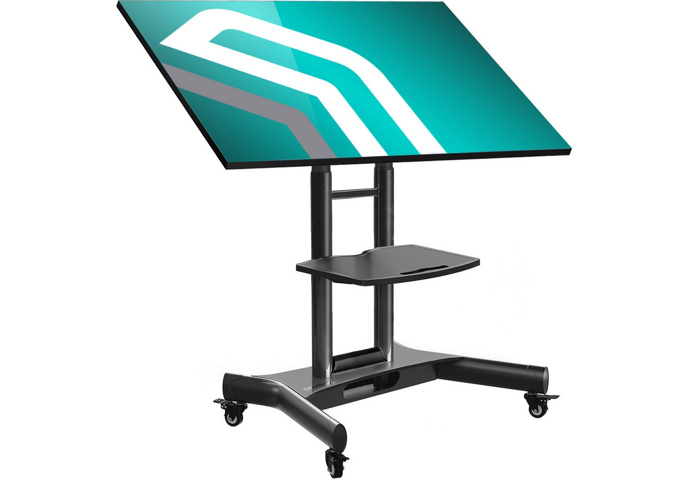 ONKRON TV-Ständer ONKRON 32"-70", 45 kg max, VESA 600x400, Höhenverstellbar, TS1350-B, (bis 70,00 Zoll, TV Ständer mit Neigung und Rollen, TV Ständer mit Neigung und Rollen, neigbar 0° ~ +90) von ONKRON