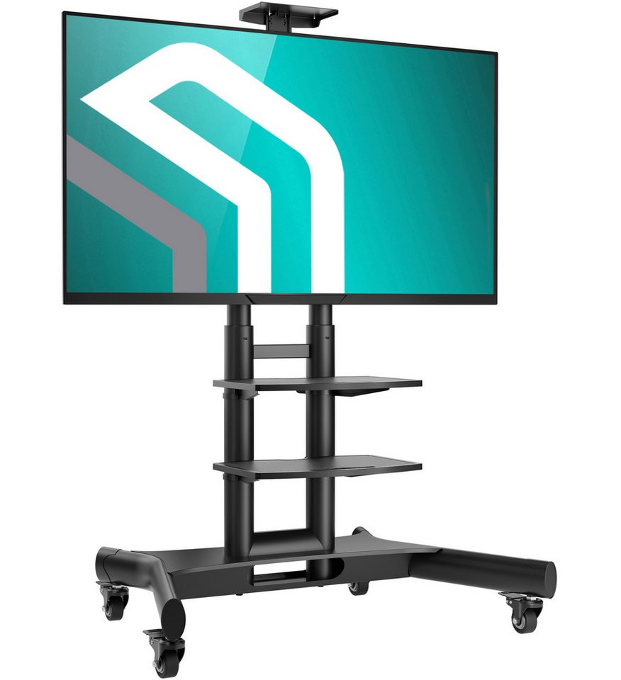 ONKRON ONKRON 40"-70", 45.5 kg max, VESA 600x400, TS1552-B TV-Ständer, (bis 70,00 Zoll, TV-Ständer, TV Ständer mit Rollen, rollbar, höhenverstellbar, mit Bewegungssperre, aus Metall) von ONKRON
