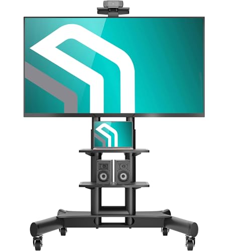 ONKRON TV Ständer rollbar für 40-70 Zoll TVs bis 45,5 kg, Fernsehständer höhenverstellbar max VESA 600x400 Fernseher Rollwagen mit 2 Ablagen, professioneller TV Wagen mit Rollen Schwarz TS1552-B ONKRON TV Ständer rollbar für 40-70 Zoll TVs bis 45,5 kg, Fernsehständer höhenverstellbar max VESA 600x400 Fernseher Rollwagen mit 2 Ablagen, professioneller TV Wagen mit Rollen Schwarz TS1552-B von ONKRON