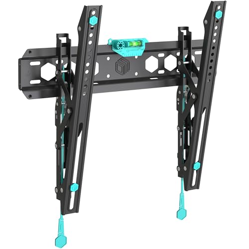 ONKRON TV Wandhalterung neigbar für 32-70 Zoll Fernseher bis zu 60 kg, Flache TV Wandhalterung Ultra Slim max VESA 400x400 TV Halterung Wand/universal Fernsehhalterung Wand Schwarz TM5-B von ONKRON