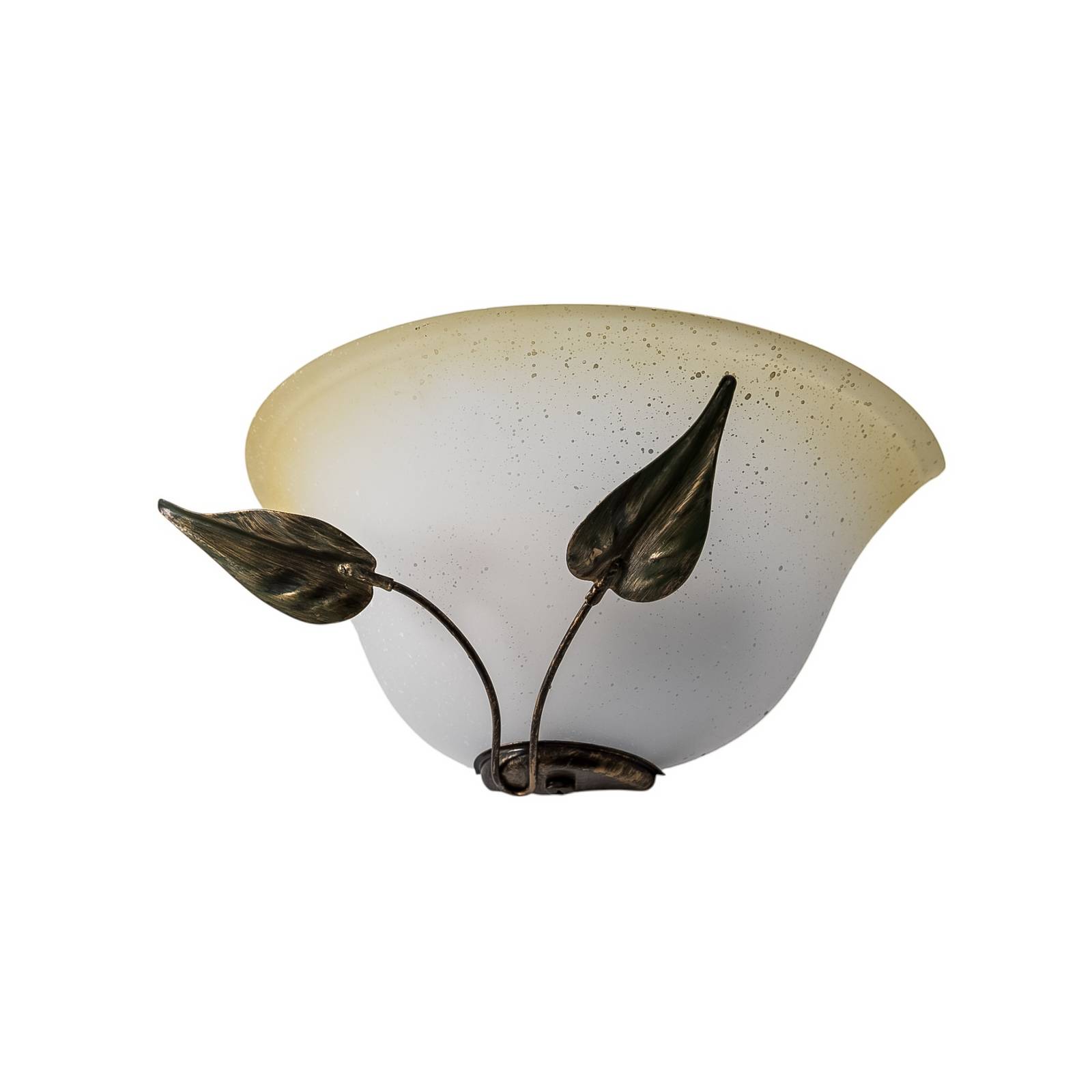 Wandleuchte Mira, creme/bronze, Glas, 30 cm breit, E27 Wandleuchte Mira, creme/bronze, Glas, 30 cm breit, E27 von ONLI