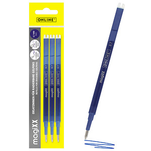 ONLINE® magiXX Gelschreiberminen blau 0,7 mm 3 St. von ONLINE®