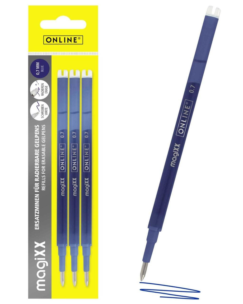 ONLINE® magiXX Gelschreiberminen 0.7 mm Blau von ONLINE®