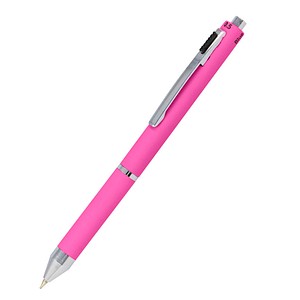 ONLINE® 4-Farben-Kugelschreiber Multipen pink, Schreibfarbe: rot, blau, schwarz, grau, 1 St. von ONLINE®
