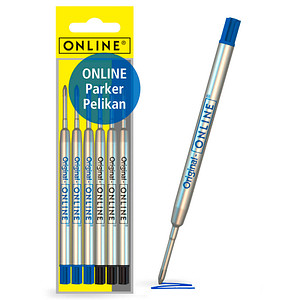 ONLINE® Kugelschreiberminen M 3 St. schwarz, 3 St. blau, 6 St. von ONLINE®