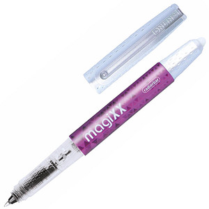 ONLINE® MagiXX Tintenroller lila/silber 0,7 mm, Schreibfarbe: blau, 1 St. von ONLINE®