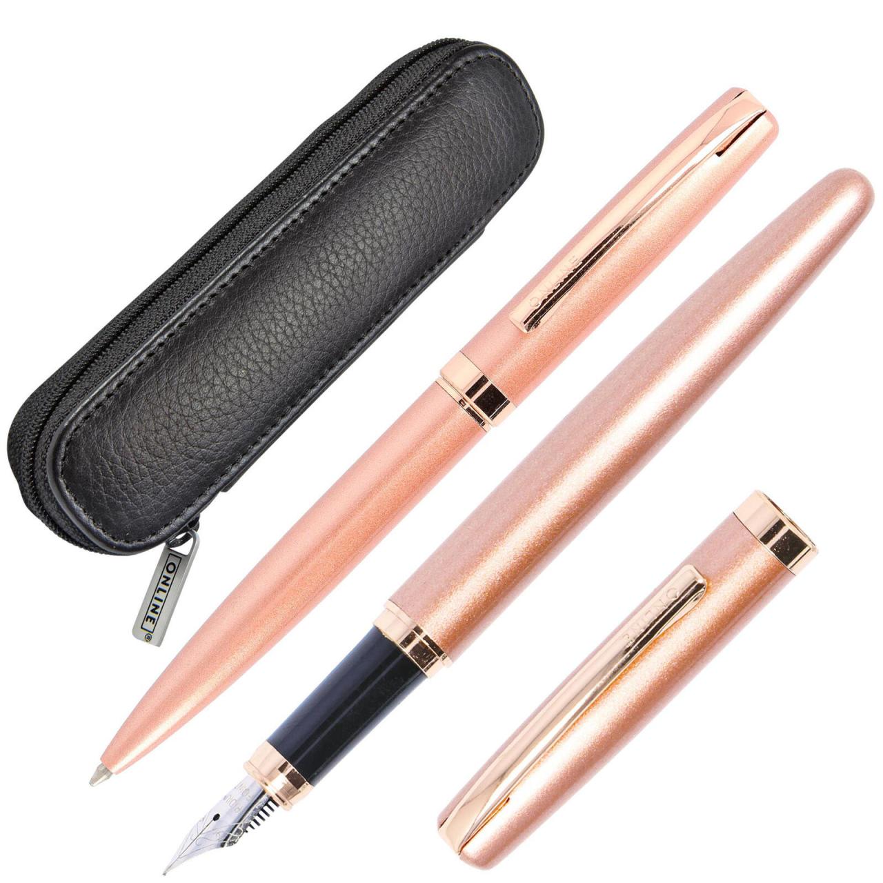 ONLINE® Schreib-Set Eleganza Rose 2-teilig rosegold von ONLINE®