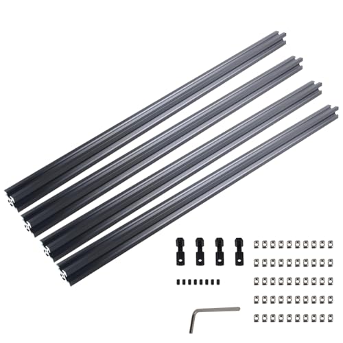 ONLISUM 4PCS 2020 T Typ Aluminium Profil 400mm Europäischen Standard Aluminium Extrusion Schwarz Extrusion Rahmen für DIY 3D Drucker und CNC Maschine von ONLISUM