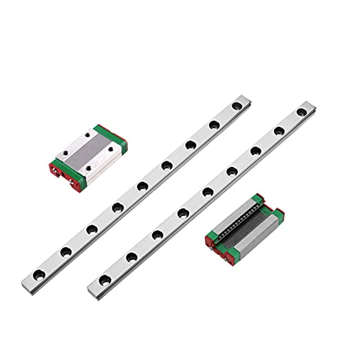 ONLISUM MGN12H 350mm 2 Stücke Mini Linearführung mit 2 Stück MGN12H Lagerkissen Blöcke für DIY 3D Drucker und CNC-Maschine Fräsmaschinen von ONLISUM