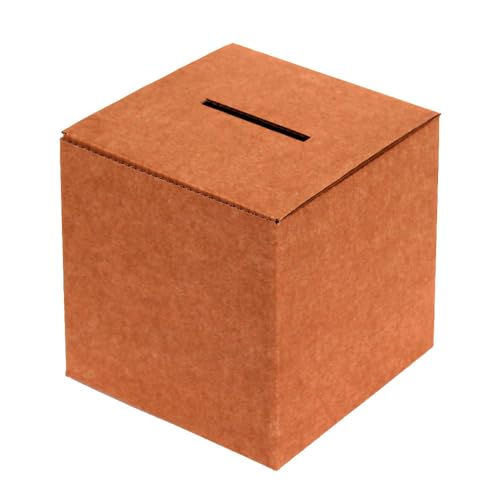 Only Boxes, Pappurne für Stimmen oder Veranstaltungen, Karton für Anregungen oder Briefkasten, Maße 25 x 25 x 25 cm von ONLY BOXES