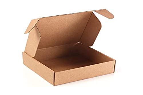 Only Boxes Karton aus Wellpappe, für den Versand oder die Aufbewahrung, Innenmaße in cm (L x B x H): 13 x 15 x 4 cm, 20 Stück von ONLY BOXES