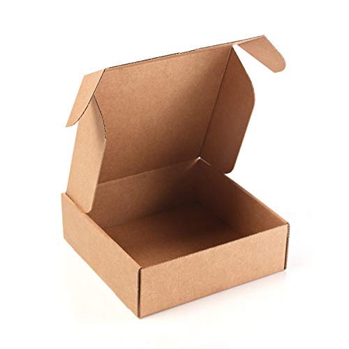 Only Boxes Karton aus Wellpappe, für den Versand oder die Aufbewahrung, Innenmaße in cm (L x B x H): 13 x 15 x 4 cm, 20 Stück von KARTOX