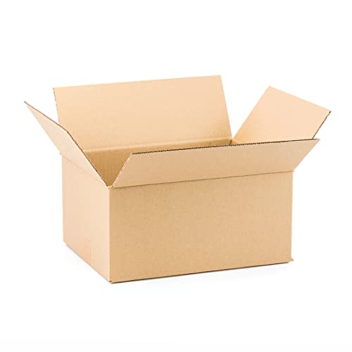 Packung mit 25 Versandkartons, Aufbewahrungsboxen, einfacher Kanal verstärkt, Aufbewahrungsbox, Maße: 31 x 22 x 15 cm, Karton mit Klappe von ONLY BOXES