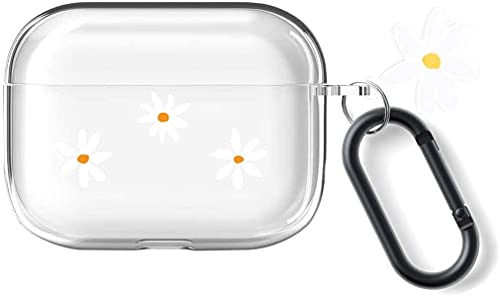 Kompatibel mit Airpods Pro Hülle mit Schlüsselanhänger Daisy Margaret Flower Design (Airpods Pro) von ONLYOU