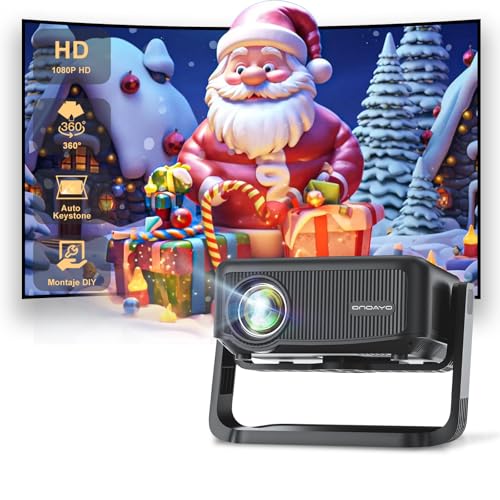Mini Beamer 【360° drehbarer Ständer & Auto Keystone & E-Fokus】 FHD 1080P 22000LM Projektor mit WiFi6 und Bluetooth 5.2,70% Zoom ONOAYO abnehmbare Outdoor Heimkino Beamer Kompatibel mit Mini Beamer 【360° drehbarer Ständer & Auto Keystone & E-Fokus】 FHD 1080P 22000LM Projektor mit WiFi6 und Bluetooth 5.2,70% Zoom ONOAYO abnehmbare Outdoor Heimkino Beamer Kompatibel mit von ONOAYO