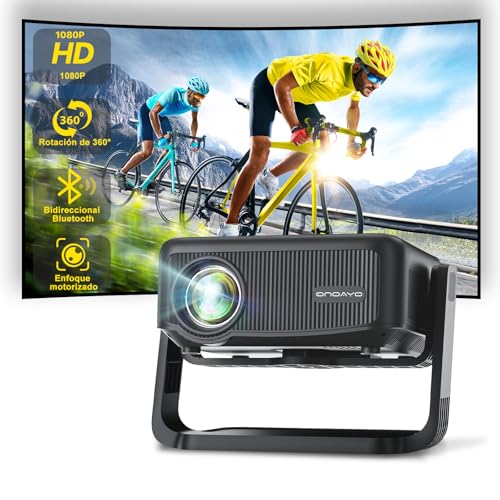 Tragbarer Projektor mit 360°-Rotation, Auto-Keystone, 20.000 l, 1080P, HD, 4K, unterstützt ONOAYO Mini-Projektor, WiFi6, BT5.2, Fernauslöser für Heimkino, für iOS/Android Tragbarer Projektor mit 360°-Rotation, Auto-Keystone, 20.000 l, 1080P, HD, 4K, unterstützt ONOAYO Mini-Projektor, WiFi6, BT5.2, Fernauslöser für Heimkino, für iOS/Android von ONOAYO
