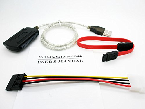 Adapterkabel IDE SATA 2.5/3.5 auf USB Konverter für Festplatte HDD DVD 2302 Adapterkabel IDE SATA 2.5/3.5 auf USB Konverter für Festplatte HDD DVD 2302 von ONOGAL