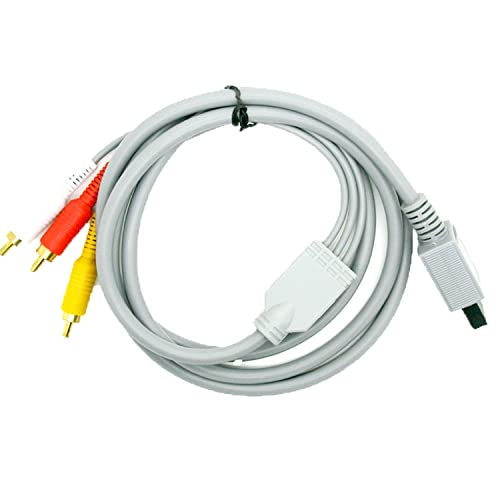 Kabel, 1,6 m, 3 RCA AV, Anschluss an 3 Cinch-AV-Stecker, kompatibel mit Wii 2501 von ONOGAL
