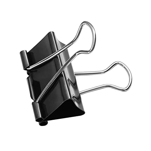 Foldback Klammer in 6 Größen zum auswählen Büroklammer Aktenklammern Papierklammer Heftklammer Papier Clip Clips (19mm (40 Klammern)) von ONPIRA