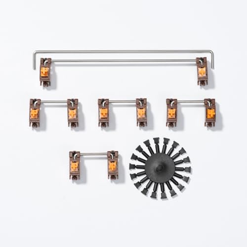 Stupid Tastatur-Stabilisatoren, Snap-In-Stabilisatoren mit 2U 6.25u 7u Drähten, 1,2 mm PCB Mount Stabs Kit für mechanische Tastaturen, MX-Schalter Stupid Tastatur-Stabilisatoren, Snap-In-Stabilisatoren mit 2U 6.25u 7u Drähten, 1,2 mm PCB Mount Stabs Kit für mechanische Tastaturen, MX-Schalter von OOCTPK