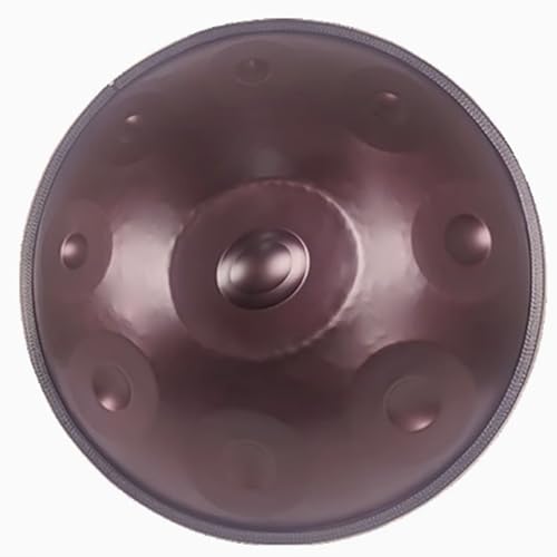 Handpan-Drum-Instrument, Stahl-Handpan-Tromme, 432 Hz/440 Hz, Professionelles Instrument In D-Moll, Handtrommel, for Klangheilungsmeditation Und Entspannung(Purple-432Hz,12 notes) von OOPDNEGAK