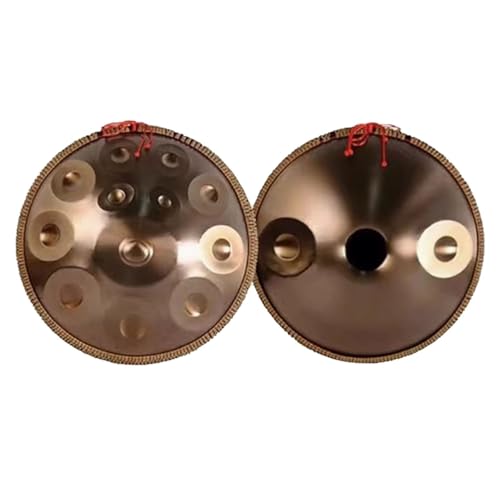 Handtrommel, 440 Hz/432 Hz Handpan-Schlaginstrumente for Erwachsene, D-Moll-Stahl-Handpan-Trommel, for Yoga-Training, Reisen, Musiktraining, Auftritte Von Musikteams(B-440Hz,14Notes) von OOPDNEGAK