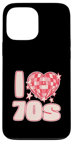 I LOVE 70s Disco Glam Rock und Retro Vibes mit Herz-Design Hülle für iPhone 13 Pro Max von OORT 33 production