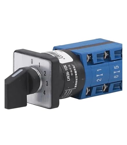 LW26-10X 0-4/2 Five Position 2-section 1-wire 4-way Voltage Signal Switching 10A Rotary Cam Switch von OOYIALET