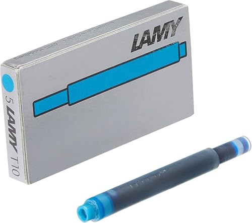 1 x Schachtel mit 5 Tintenpatronen Lamy, Türkisblau, Modell T10, mit 5 Ersatzminen für Füllfederhalter 7038 Türkis 1 x Schachtel mit 5 Tintenpatronen Lamy, Türkisblau, Modell T10, mit 5 Ersatzminen für Füllfederhalter 7038 Türkis von OPAX51