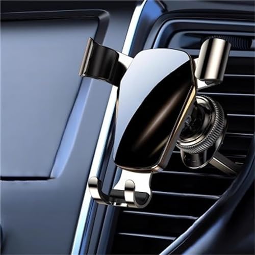 OPBVXQ Handyhalterung Auto für VW Multivan T6, Lüftung KFZ Handyhalterung 360° Drehbar KFZ Handyhalterung EIN Knopf Release Auto Vent Halterung, C Black+Silver von OPBVXQ
